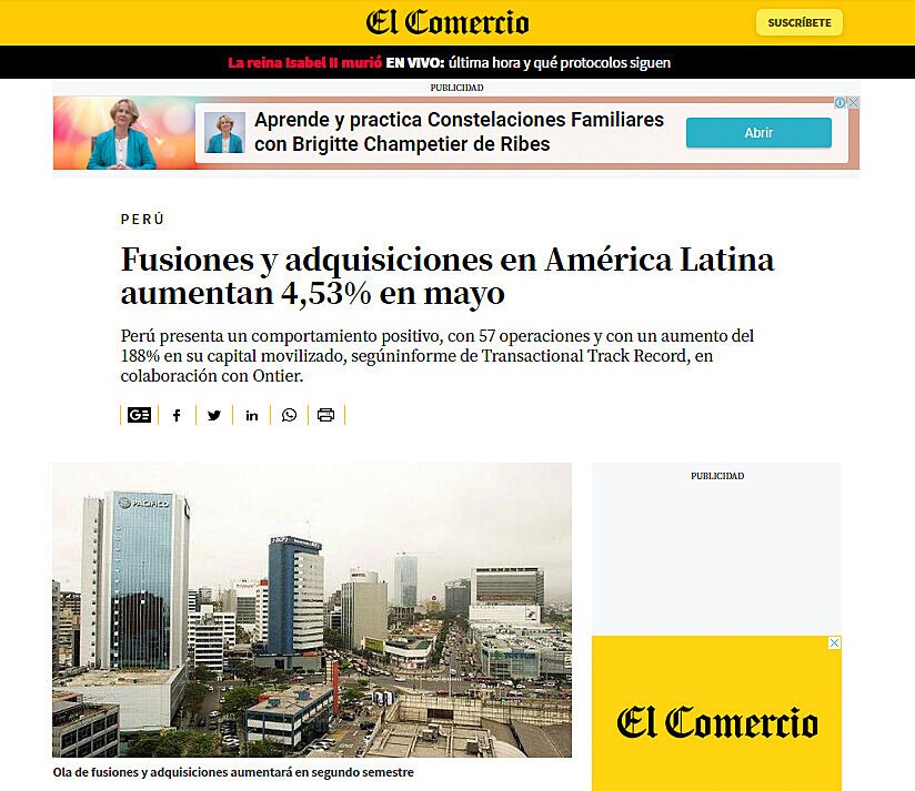 Fusiones y adquisiciones en Amrica Latina aumentan 4,53% en mayo